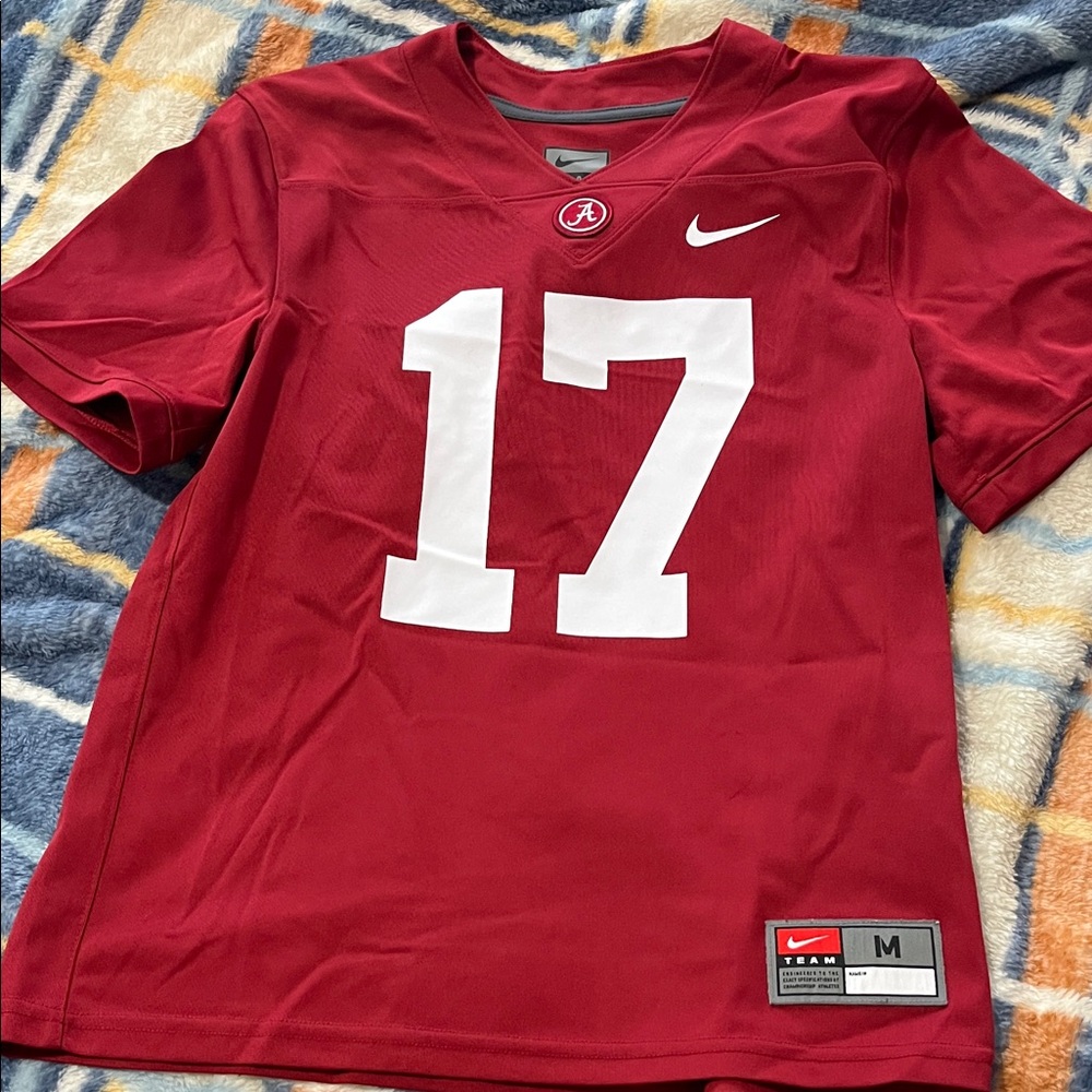 Nike Crimson Football Jersey with White Accents